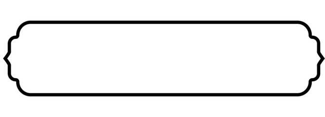 Blank Text Frame Template. Vector Illustration