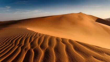 Smooth texture of sandy dunes