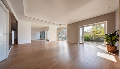 Obraz premium Spacious house with empty rooms