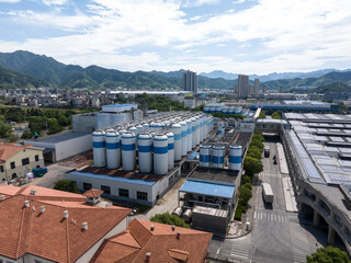 Fototapeta premium view of brewery
