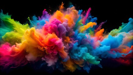 A Symphony of Colors in a Single Splash  AI Generated