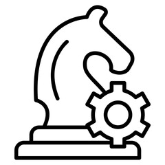 Strategy  Icon Element For Design