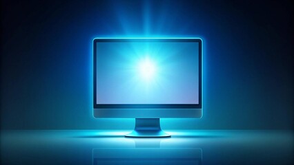 A Silhouette of a Computer's Embrace: A Visual Ode to Technological Intertwining  AI Generated