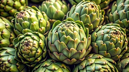 Fototapeta premium A Still Life Study of Artichokes in Delicate Hues Generative AI