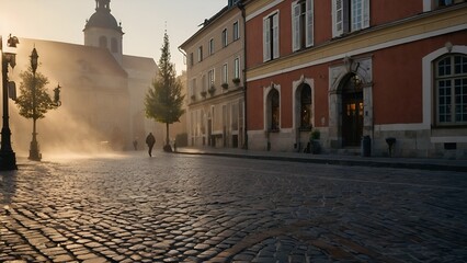 Fototapeta premium street in the town
