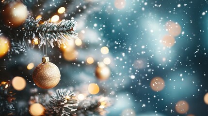 Merry Christmas and Happy New Year background