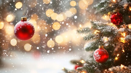 Merry Christmas and Happy New Year background
