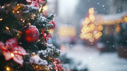 Merry Christmas and Happy New Year background