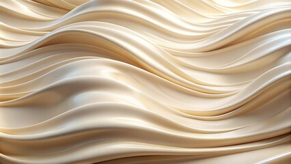 Whispers of Tranquility: A Symphony of Creamy Waves  generative AI