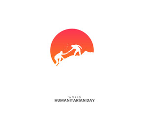 World Humanitarian Day, Humanitarian Day Creative Concept Vector design.