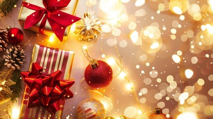 Merry Christmas and Happy New Year background