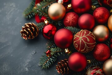 Merry Christmas and Happy New Year background