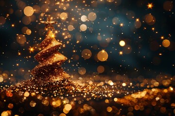 Obraz premium Merry Christmas and Happy New Year background