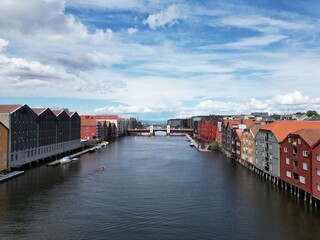 Obraz premium Nidelva, Trondheim