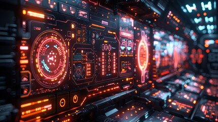 Obraz premium machines at night