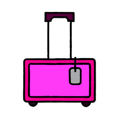 Travel bag icon template