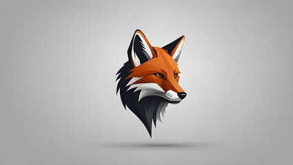 A minimalist logo featuring a sleek and stylized Fox