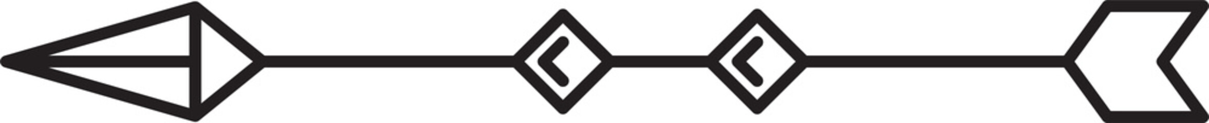 Obraz premium Decorative Arrow Line Illustration