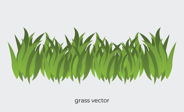 swaying grass illustration in gradient style.eps