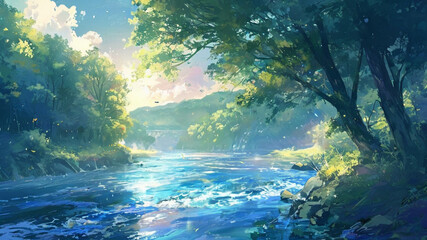 Fototapeta premium underwater view of a reef with fishes