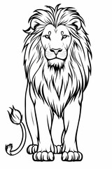 Fototapeta premium Animal Coloring Book 