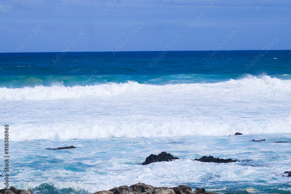 Wall mural waves on the beach