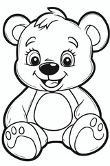 Fototapeta premium Animal Coloring Book