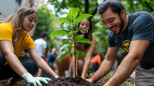 Urban fruit tree adoption program, community harvesting