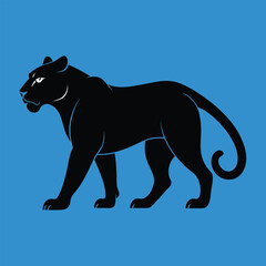 Obraz premium panther photo black and white 