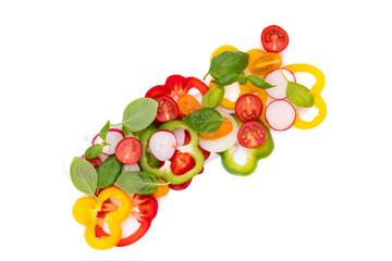 Colorful Sliced Vegetables