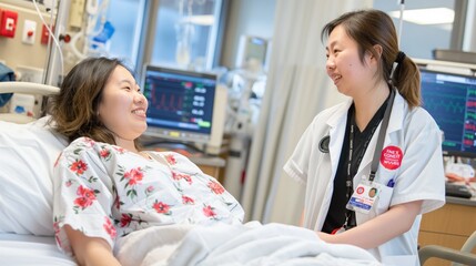 Nurse providing care to a patient, demonstrating compassion and professionalism in healthcare