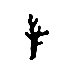 seaweed silhouette icon