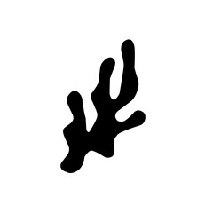 seaweed silhouette icon