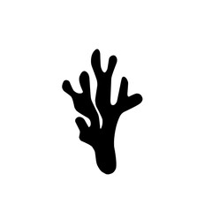 seaweed silhouette icon