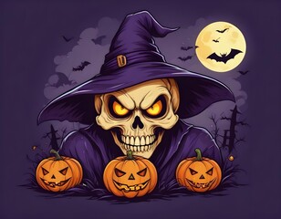Halloween design vector for t-shirt design 