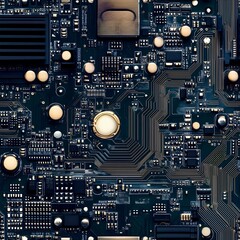 electronic circuit board seamless tile background