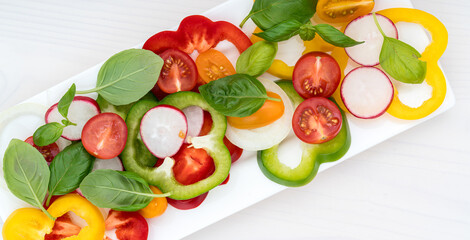 Colorful Vegetables on Plate