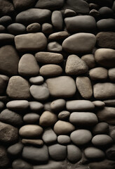 Fototapeta premium stacked stone wall