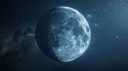 Fototapeta premium Logo with moon in the sky