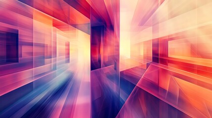 Abstract Geometric Pattern with Vibrant Colors