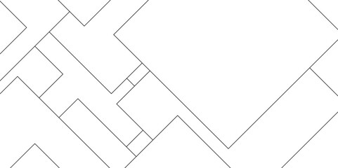 Abstract industrial Design random lines black on white background.Geometric seamless minimalist pattern with straight lines design.luxury black geometric random chaotic lines.squares and triangle line