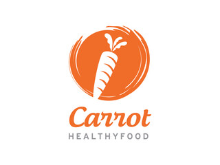 Carrot logo symbol or icon template