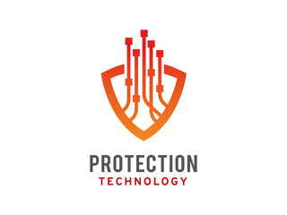 Shield Technology logo symbol or icon template