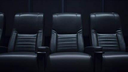 Fototapeta premium Empty Seats in a Movie Theater