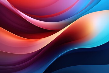 Fototapeta premium Abstract background of colorful wavy lines.