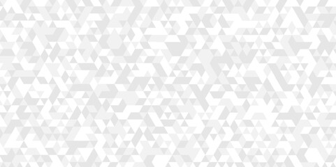 Vector glowing white and gray gradient abstract triangle polygon mosaic texture. vector geometric ornament. seamless diamond technology white and gray triangle element light background.
