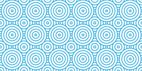 Minimal Vector overlapping Pattern diamond geometric blue color spiral line waves abstract wave line. seamless blue tile stripe overlap creative retro circle line fabric pattern white background.