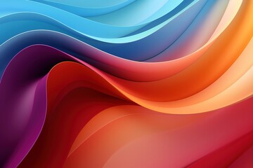 Abstract background of colorful, wavy lines.