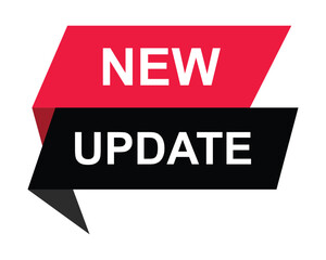 new update button on white background. new update button sign