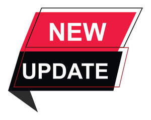new update button on white background. new update button sign